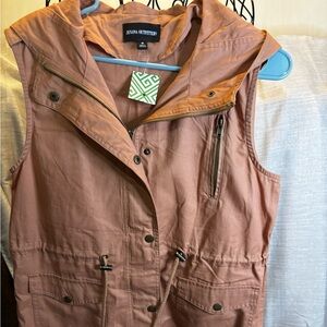 Zenana Outfitters Women's Hooded Vest - Mauve